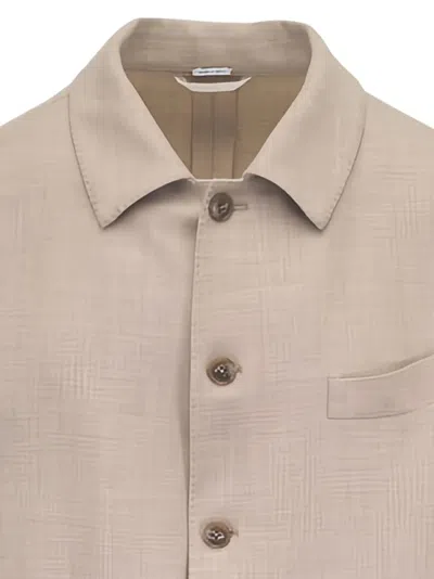 Atelier Munro Button Patch-pocket Jacket In Neutral