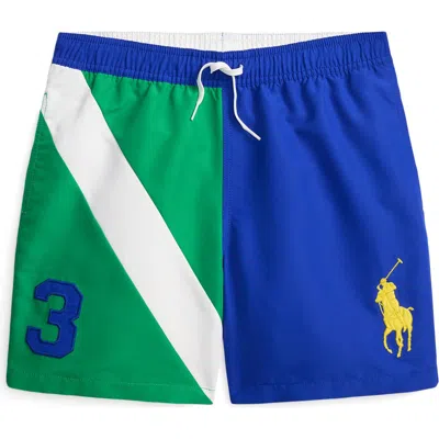 Polo Ralph Lauren Boys 2t-7 Traveler Swim Trunks In Green