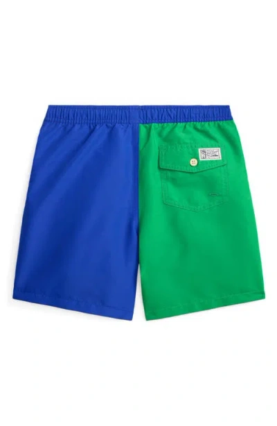 Polo Ralph Lauren Boys 2t-7 Traveler Swim Trunks In Green
