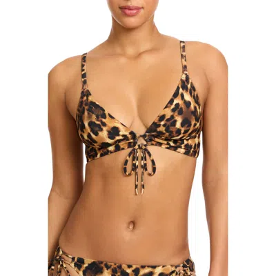 Robin Piccone Olivia Triangle Bikini Top In Multi
