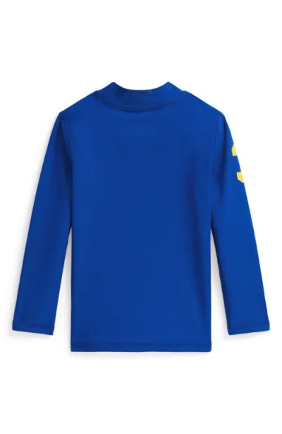 Polo Ralph Lauren Boys 2t-7 Big Pony Performance Rash Guard In Blue