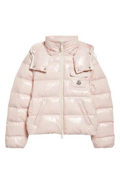 Moncler Andro Down Puffer Jacket In Pink