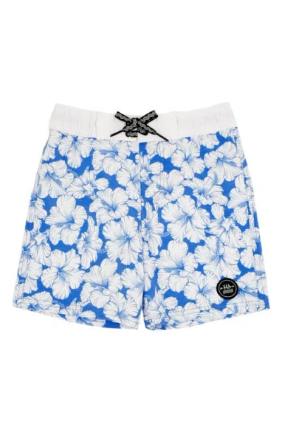 Feather 4 Arrow Kids' Marina Blue Board Shorts In Blue