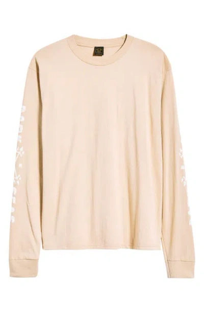 Dark Seas Wreckage Long Sleeve Cotton Top In Neutral