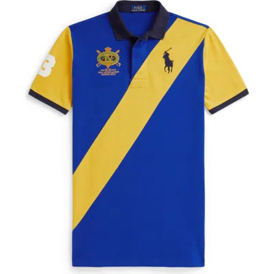 Polo Ralph Lauren Short Sleeve Polo Dress In Blue