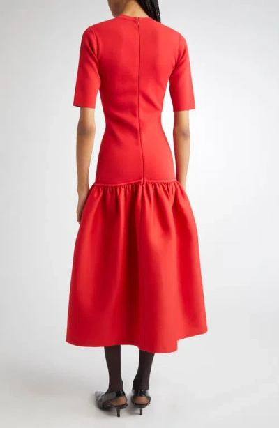 Totême Toteme Twinflower Flounce Sweater Dress In Multi