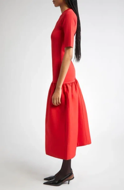 Totême Toteme Twinflower Flounce Sweater Dress In Multi