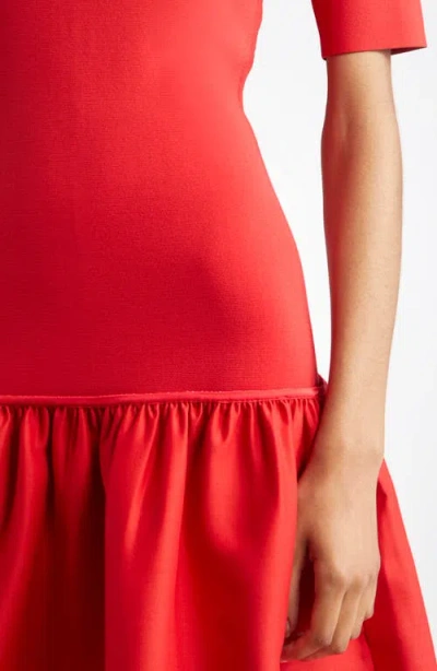 Totême Toteme Twinflower Flounce Sweater Dress In Multi