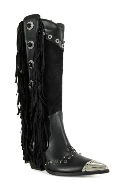 Azalea Wang Pelagius Fringe Western Boot In Multi