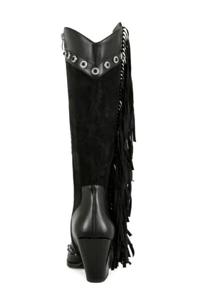 Azalea Wang Pelagius Fringe Western Boot In Multi
