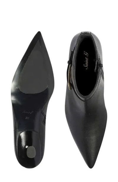 Saint G Pera Pointed Toe Bootie In Black