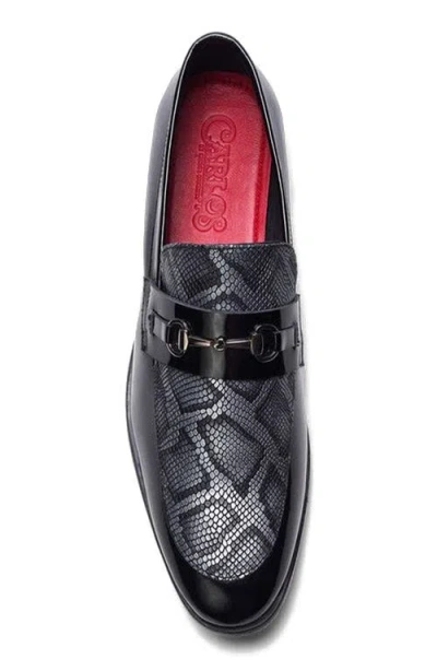 Carlos Santana Maestro Bit Loafer In Black
