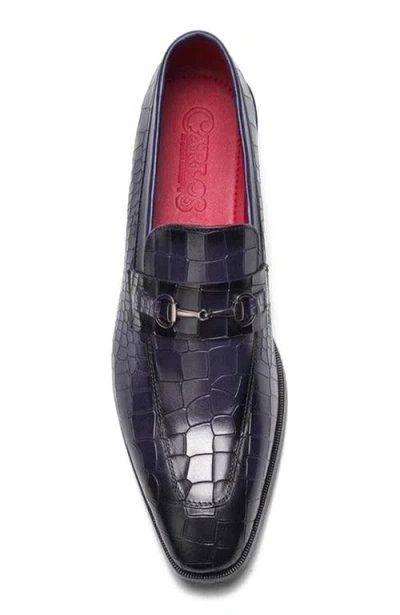 Carlos Santana Havana Bit Loafer In Animal Print