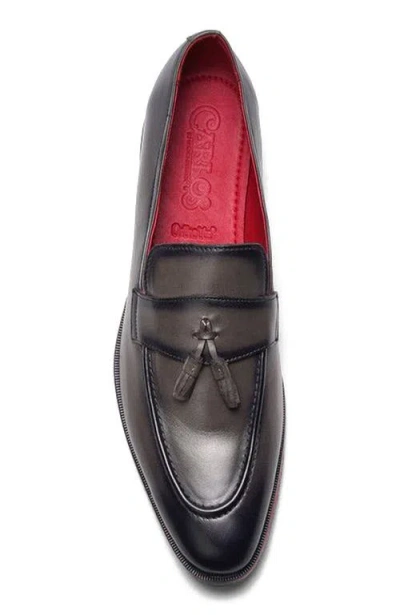 Carlos Santana Encore Tassel Loafer In Brown