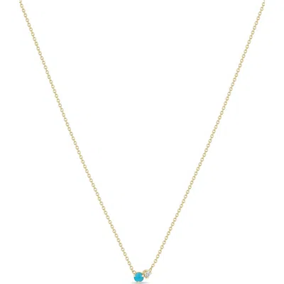 Zoë Chicco 14k Gold Mixed Stone Pendant Necklace In Gold