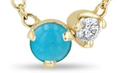 Zoë Chicco 14k Gold Mixed Stone Pendant Necklace In Gold