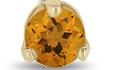 Zoë Chicco 14k Gold Stone Stud Earrings In Burgundy