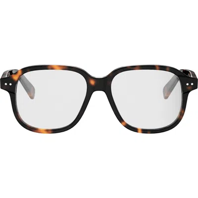 Celine 54mm Thin Geometric Optical Glasses In Black