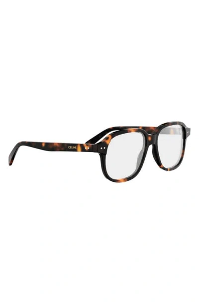 Celine 54mm Thin Geometric Optical Glasses In Black