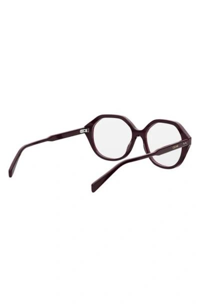Celine 54mm Geometric Eyeglasses In Black