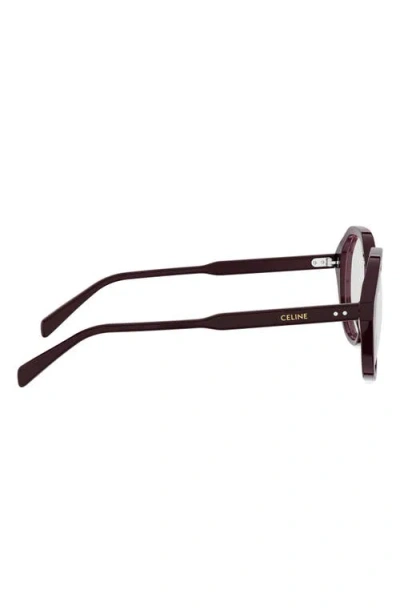 Celine 54mm Geometric Eyeglasses In Black