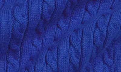 Ralph Lauren Mini Cable Knit Sweater In Blue