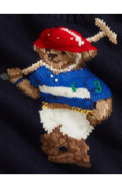 Ralph Lauren Polo Bear Crewneck Sweater In Blue