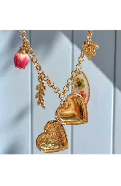 Macrae & Co . Katie Charm Necklace In Gold