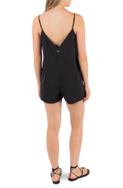 Hurley Wavy Days Romper In Black