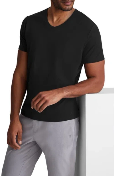 Tommy John 3-pack Second Skin Modal V-neck T-shirts In Black