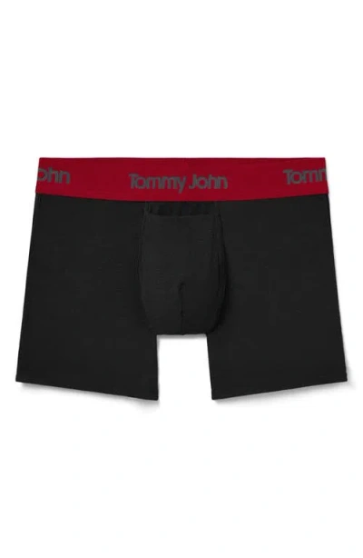 Tommy John Second Skin 4-inch Boxer Briefs In Black