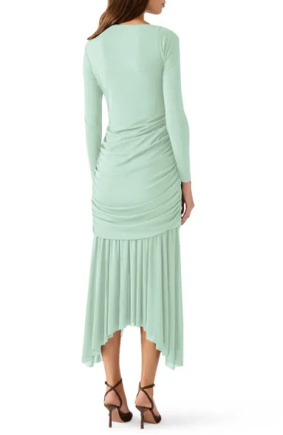 Steve Madden Brioni Long Sleeve Maxi Dress In Blue