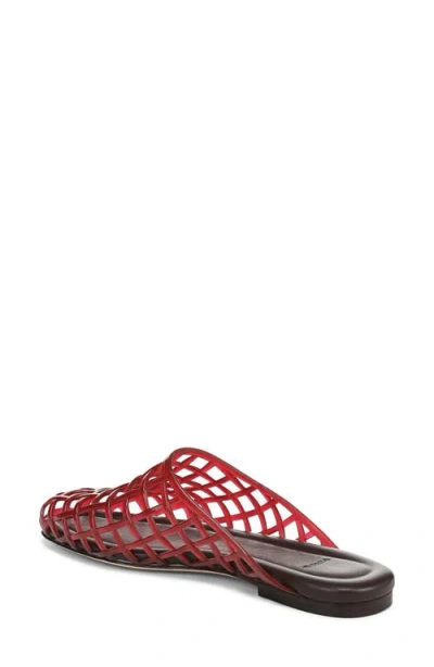 Vince Barcelona Jelly Cage Mule In Red