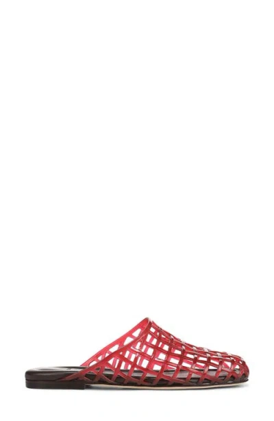 Vince Barcelona Jelly Cage Mule In Red
