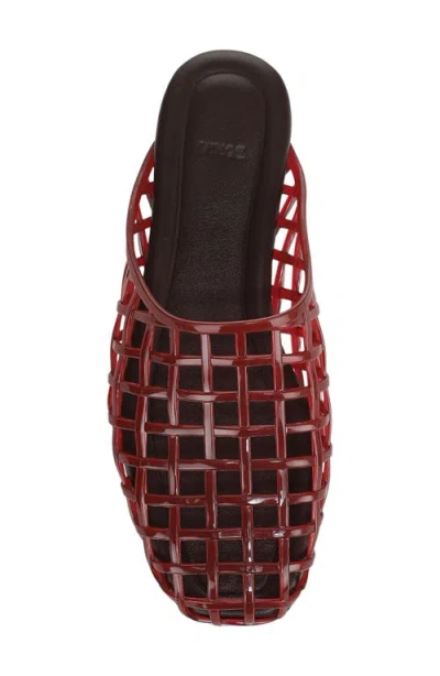 Vince Barcelona Jelly Cage Mule In Red