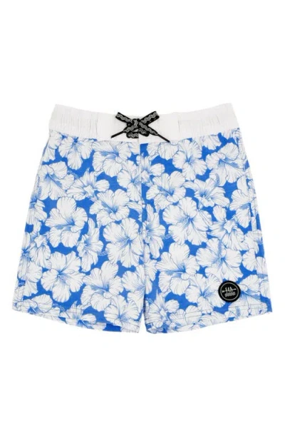 Feather 4 Arrow Kids' Marina Blue Board Shorts In Blue