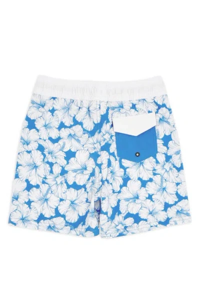 Feather 4 Arrow Kids' Marina Blue Board Shorts In Blue