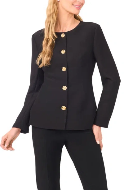 Ted Baker Georgia Shaped Button-up Shirt In Black
