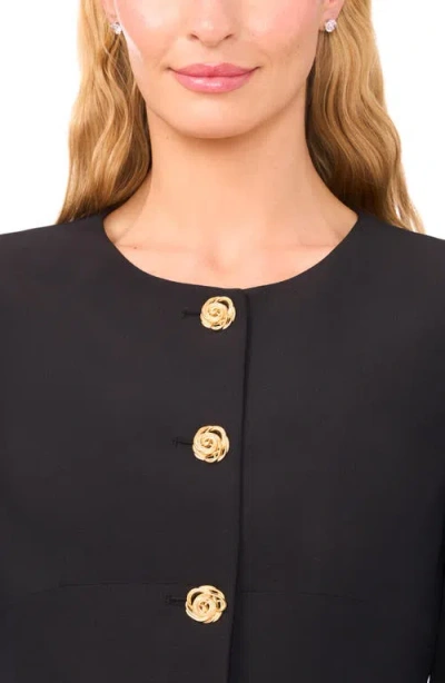 Ted Baker Georgia Shaped Button-up Shirt In Black