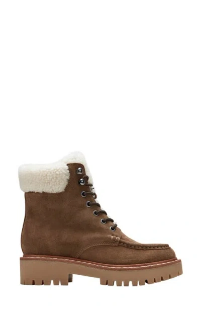 Marc Fisher Ltd Nallie Faux Shearling Boot In Brown