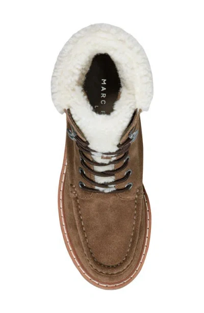 Marc Fisher Ltd Nallie Faux Shearling Boot In Brown
