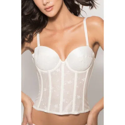 Dominique Intimates Alana Low Back Convertible Strapless Longline Bra In White
