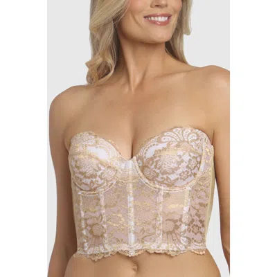 Dominique Intimates Estrada X Strapless Low Back Bustier Bra In Neutral