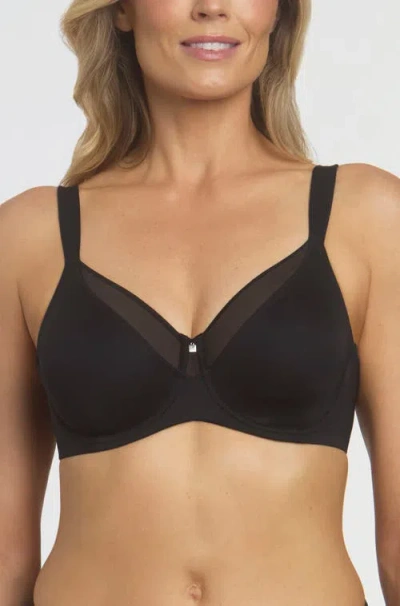 Dominique Intimates Mallory Smoothing Underwire Minimizer Bra In Black