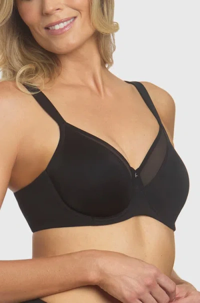 Dominique Intimates Mallory Smoothing Underwire Minimizer Bra In Black