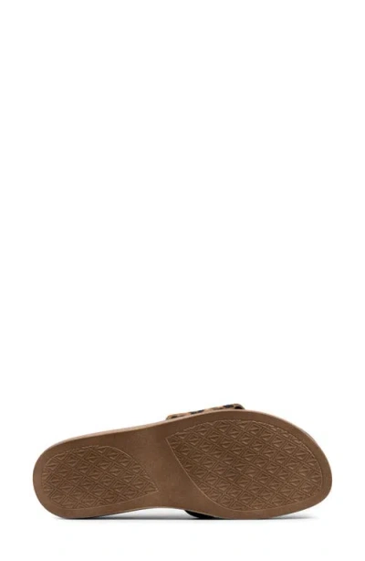 Donald Pliner Leopard Print Slide Sandal In Brown