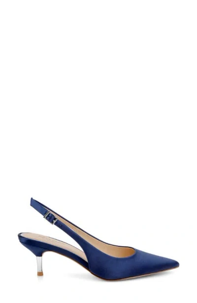 Jewel Badgley Mischka Ilana Slingback Pump In Blue