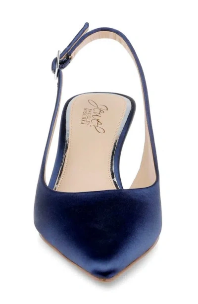 Jewel Badgley Mischka Ilana Slingback Pump In Blue