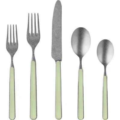 Mepra Fantasia Pewter Flatware Set In Blue