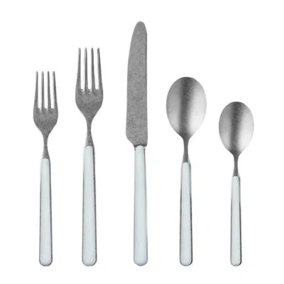 Mepra Fantasia Pewter Flatware Set In Blue